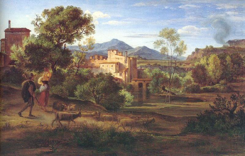 Olivier, Johann Heinrich Ferdinand Italian Landscape china oil painting image